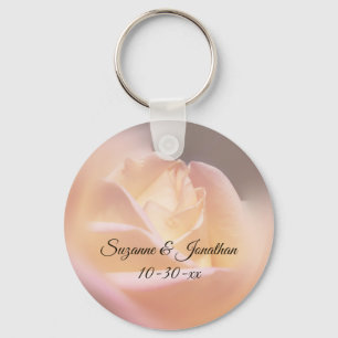 Chaveiro Rosa Amarela Sonhadora Casamento Personalizado