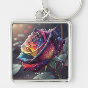 Chaveiro Rosa Amarelo Roxo Fantasia