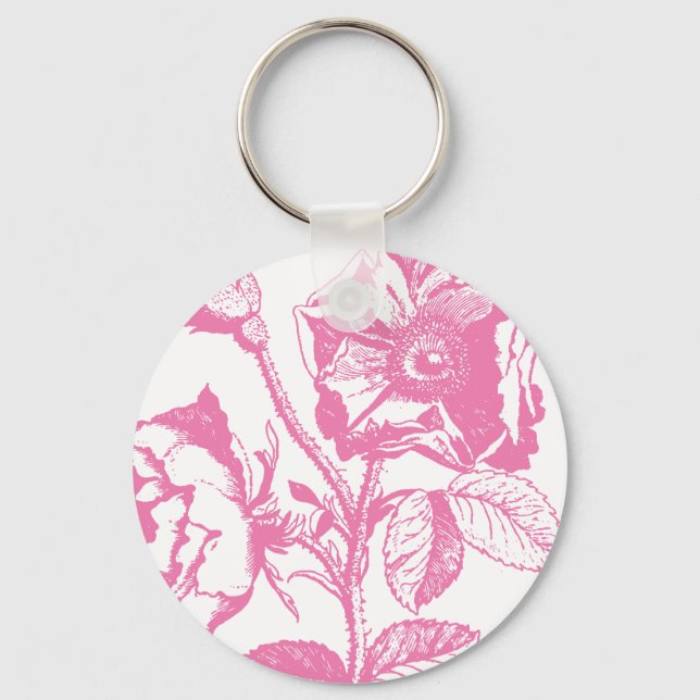 Chaveiro Rosa Antiga Rosa (Frente)