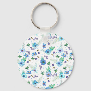 Chaveiro Rosa azul