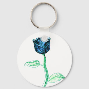 Chaveiro Rosa azul