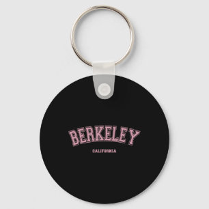 Chaveiro Rosa Berkeley Califórnia Ca Estilo Varsity Em Berk
