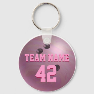 Chaveiro Rosa bola de boliche