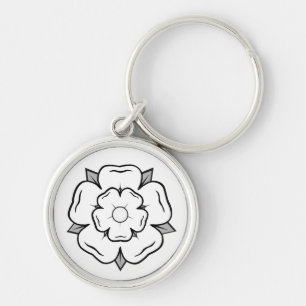 Chaveiro Rosa Branca de York