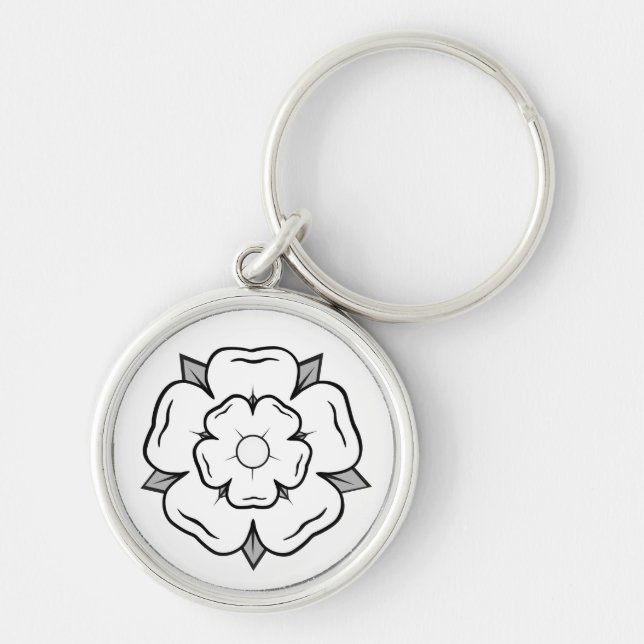 Chaveiro Rosa Branca de York (Frente)