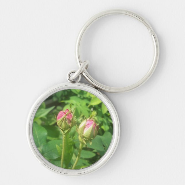 Chaveiro Rosa Buds (Frente)