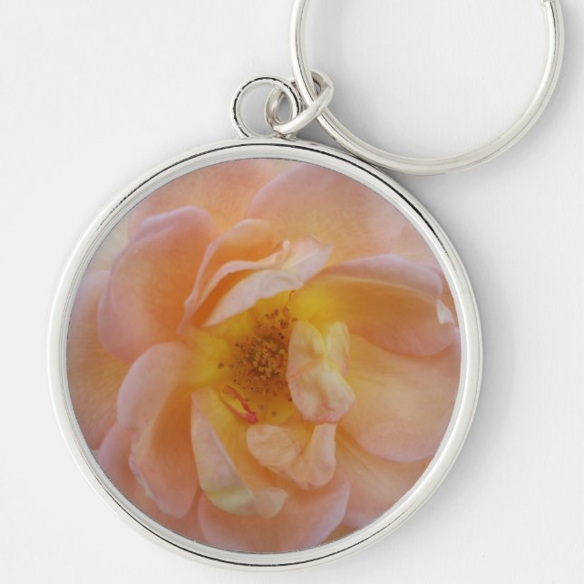 Chaveiro Rosa Cor de Pêssego (Frente)
