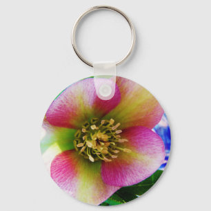 Chaveiro Rosa cor-de-rosa,