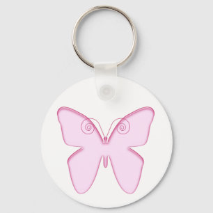 Chaveiro rosa da borboleta