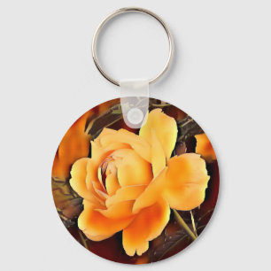 Chaveiro Rosa de chama