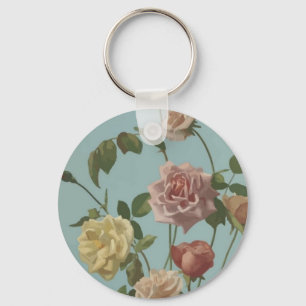 Chaveiro Rosa de Vintage Tea e Rosas de Blush