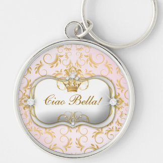 Chaveiro Rosa divino dourado de 311 Ciao Bella
