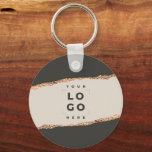 Chaveiro Rosa dourado brilho preto, orçamento elegante mode<br><div class="desc">Efeito rosa do ouro elegante do orçamento moderno efeito preto e natural de negócios e obrigado você prefere a etiqueta de presente.</div>