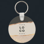 Chaveiro Rosa dourado brilho preto, orçamento elegante mode<br><div class="desc">Efeito rosa de ouro elegante do orçamento moderno efeito preto e natural para empresas e obrigado você prefere um anel de chave de presente.</div>