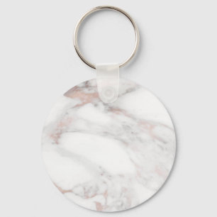 Chaveiro Rosa Dourado Marble Modelo Trendy Elegante Persona
