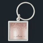 Chaveiro Rosa Dourado - Nome do Monograma do Metal com Lant<br><div class="desc">Rosa Dourado - Chaveiros com nomes De Monograma (Cadeia-Chave) De Folha Cinzenta Cinzenta Cinzenta Cinzenta Com Folha Metálica Cinzenta. Isto faz o doce e perfeito aniversário de 16 anos, casamento, chá de panela, aniversário, chá de fraldas ou festa de solteira presente para alguém que ama luxo de luxo e estilos...</div>