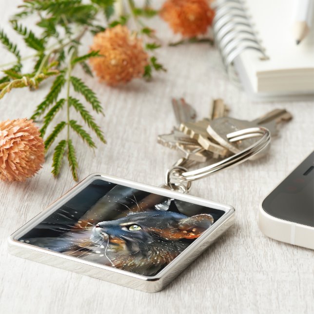 Chaveiro Rosa e a Luz Mágica (Lateral)