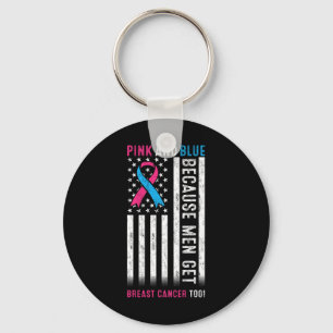 Chaveiro Rosa E Azul Porque Os Homens Têm Cancer De Mama Pa