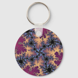 Chaveiro Rosa e Espuma de Pêssego