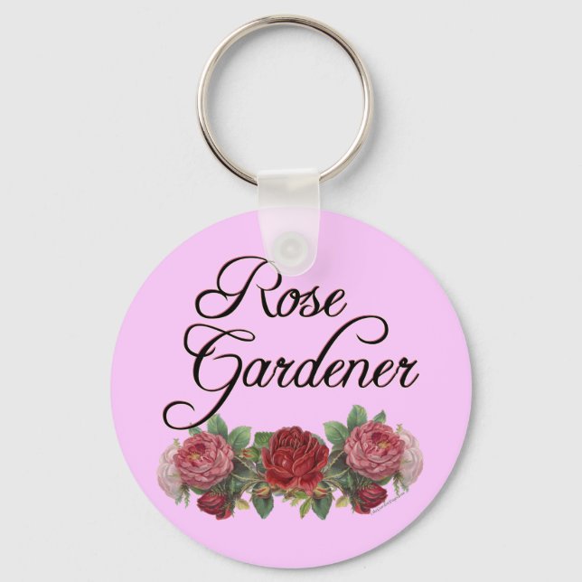 Chaveiro Rosa Gardener Say com Rosas (Frente)