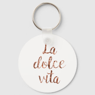 Chaveiro Rosa gold La Dolce Vita