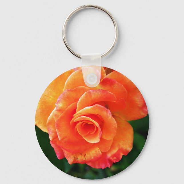 Chaveiro Rosa laranja (Frente)