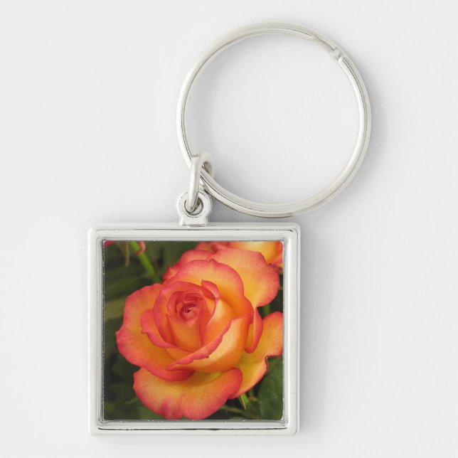 Chaveiro Rosa laranja (Frente)