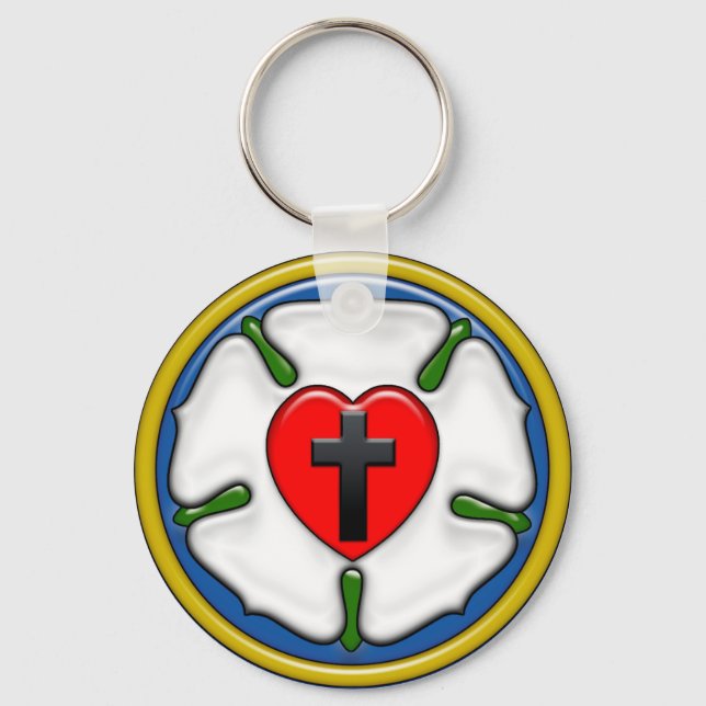 Chaveiro Rosa Lutero Embossed-Look (Frente)