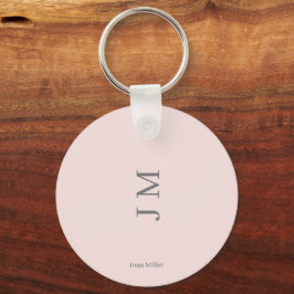 Chaveiro Rosa Minimalista Moderno