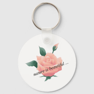 Chaveiro Rosa (Peach) - Natureza bonita