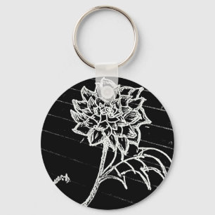 Chaveiro Rosa preto
