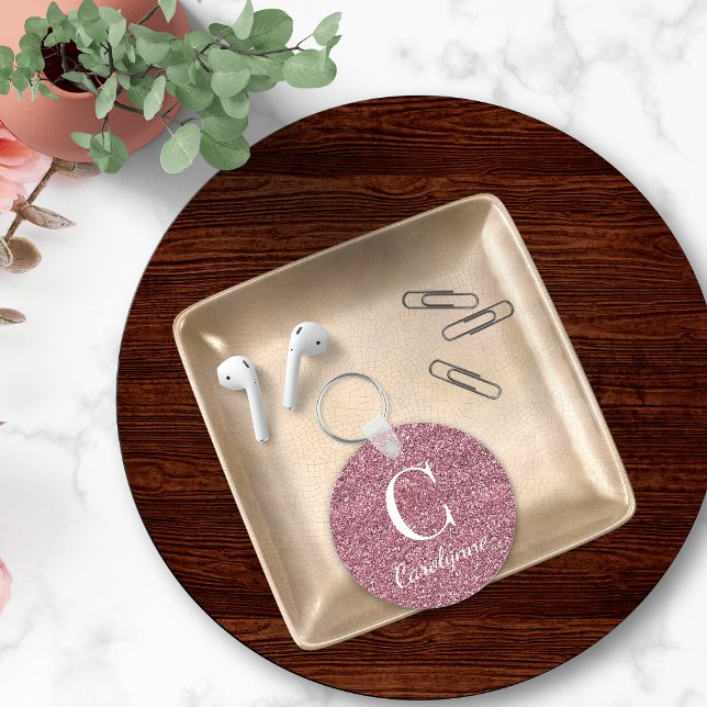 Chaveiro Rosa Rosa Rosa Rosa Dourada Matilha Monograma com  (Criador carregado)