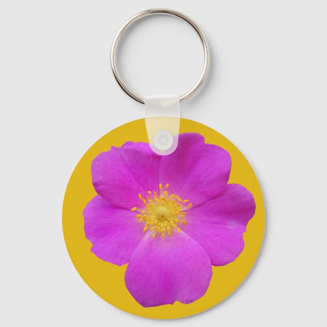 Chaveiro Rosa selvagem 2 (Frente)