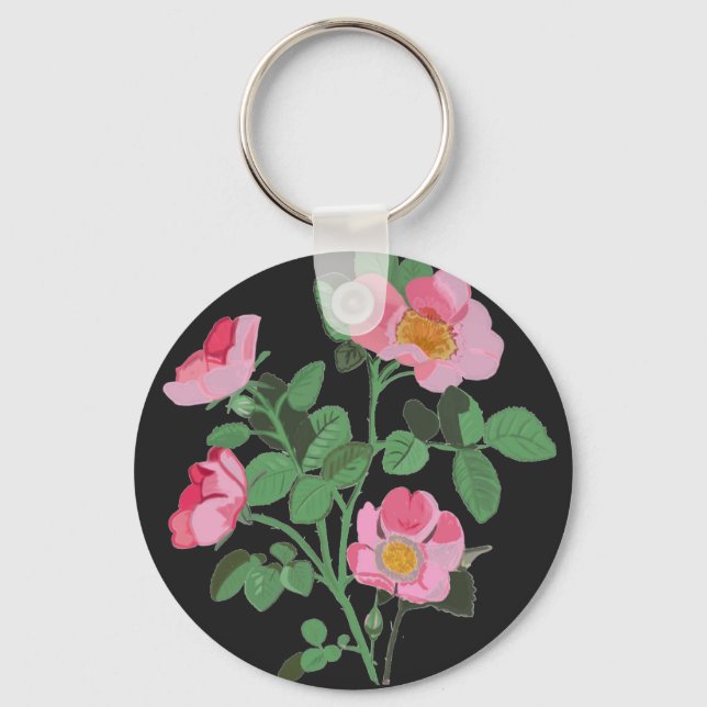 Chaveiro Rosa Selvagem Rosa Brega (Frente)