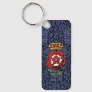 Chaveiro Rosa Tudor Vermelha e Branca