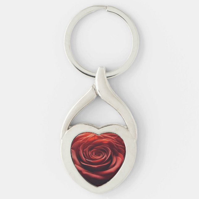 Chaveiro Rosa Twisted Heart Key (Frente)