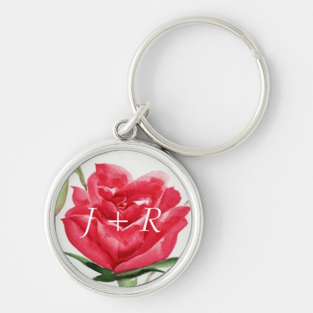 Chaveiro Rosa vermelha (Frente)