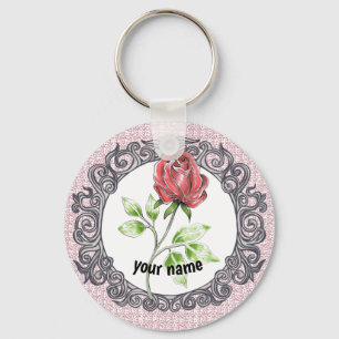 Chaveiro Rosa vermelha