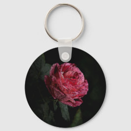 Chaveiro Rosa vermelha Escura