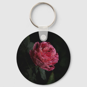 Chaveiro Rosa vermelha Escura