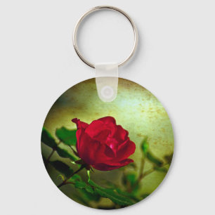 Chaveiro Rosa vermelha Gótica do Jardim Místico