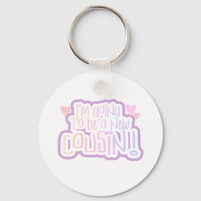 Chaveiro Rosa, vou ser primo (Frente)