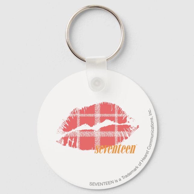 Chaveiro Rosa xadrez (Frente)