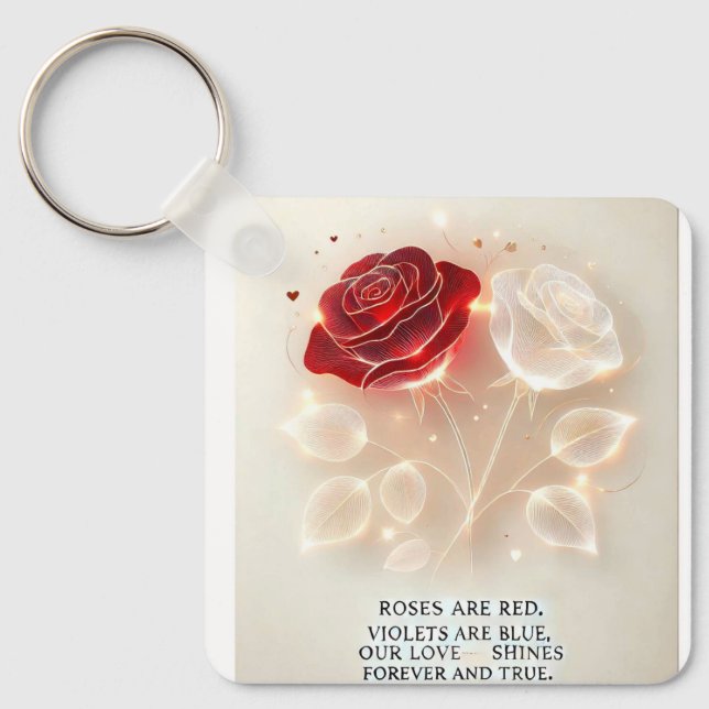 Chaveiro Rosas de Luz e Amor (Frente)