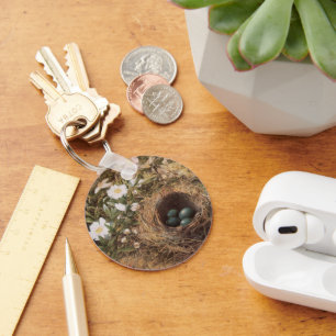 Chaveiro Rosas de Ninho e Cachorro de Bird, de John William