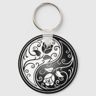Chaveiro Rosas de Yin Yang