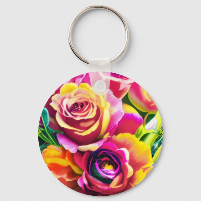 Chaveiro Rosas Ousadas (Frente)