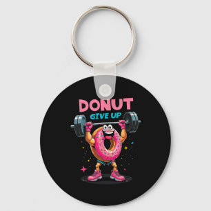 Chaveiro Rosca Donut Desistir Humor Ginásio Treino Piada M