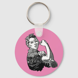 Chaveiro Rosie-The-Riveter Feminista - Gráfico De Arte-Linh
