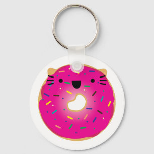 Chaveiro Rosquinha de Gato de Morango